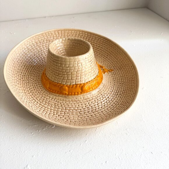 Vintage 80s WHITTIER WARE Nacho/Dip Serving Dish Ceramic - Picture 1 of 6